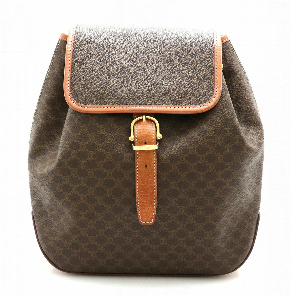Celine Macadam backpack rucksack leather brown